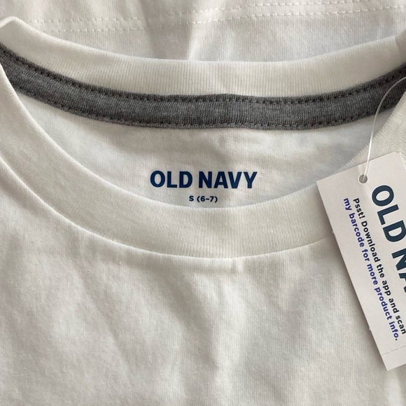 Old Navy | NWT Kids Casual White Long Sleeve Shirt - Picture 3 of 4